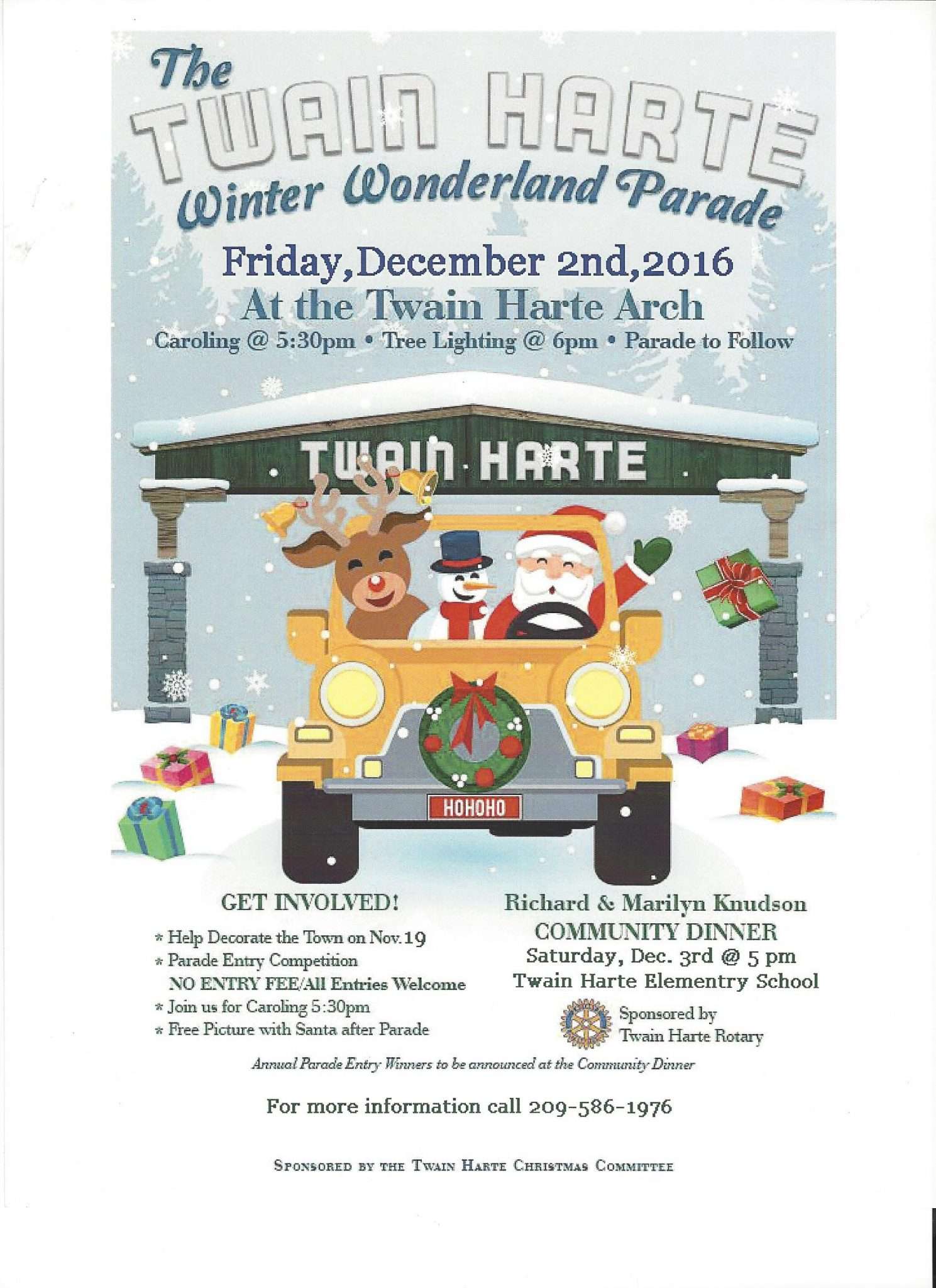 Twain Harte Winter Wonderland Parade, Tree Lighting, and Singalong